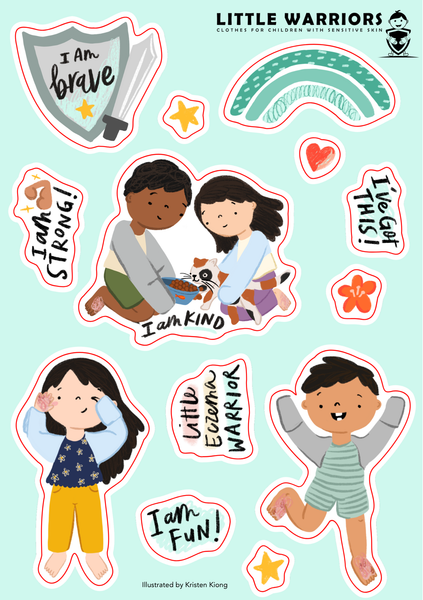 Little Warriors Sticker Sheet